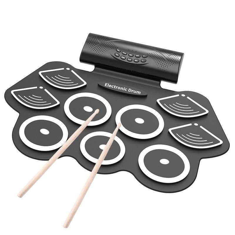 Electric drum set with 9 drum pads (portable)