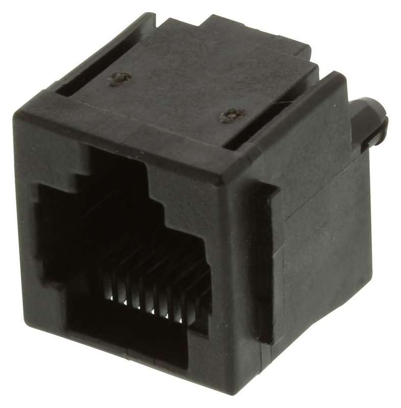 TE Connectivity (5520259-4) Modular Connector, RJ45 Jack, 1 x 1 (Port)