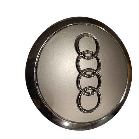 Centre Cap 68mm Silver-Grey- 4Piece Set Compatible with Audi