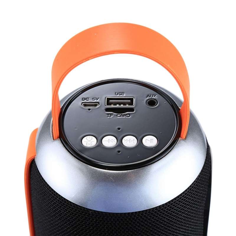 Portable Bluetooth Speaker with Mic FM Radio &Hands-FreeTF Card - Black