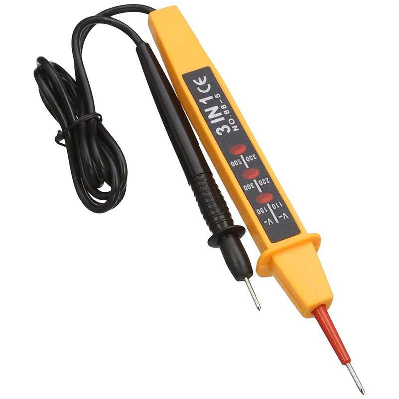 AC and DC Voltage Tester - 3-In-1 Voltage Detector Tester 110-380V 110-150V / 220-300V / 380-500V