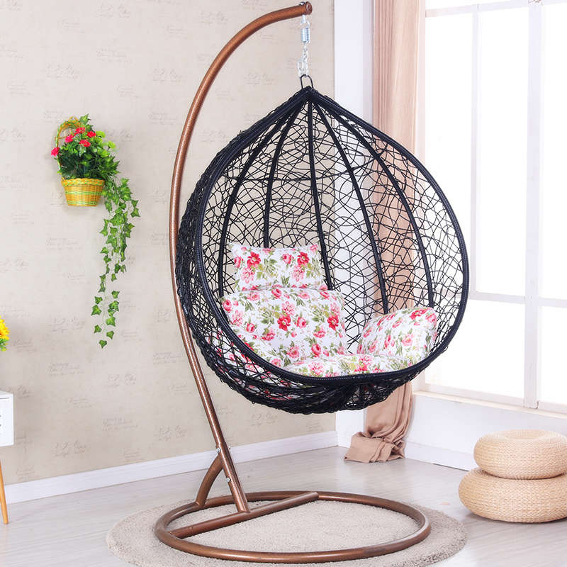 Hanging / Nest Chairs Patio / Garden / Balcony Swing Chairs - Black Colour