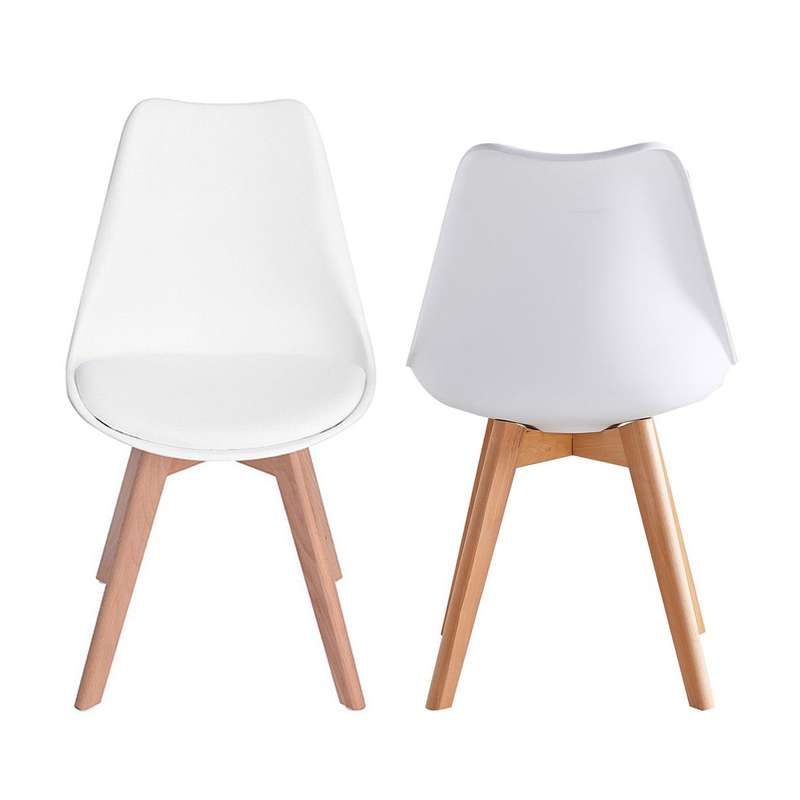 Shell Tulip Chair Set of 2 - White