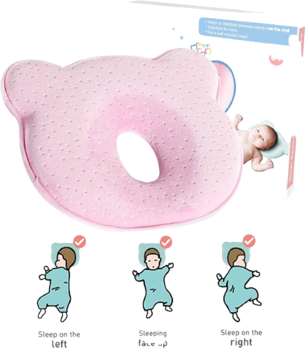 3D Memory Foam Baby Head Shaping Pillow For Newborn Infant