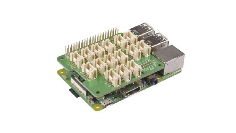 Seeed Studio 103030275 Base HAT Interface, Grove, 3.3 V in, Raspberry Pi
