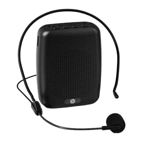 HP - Portable Voice Amplifier With Natural Stereo Sound - Black