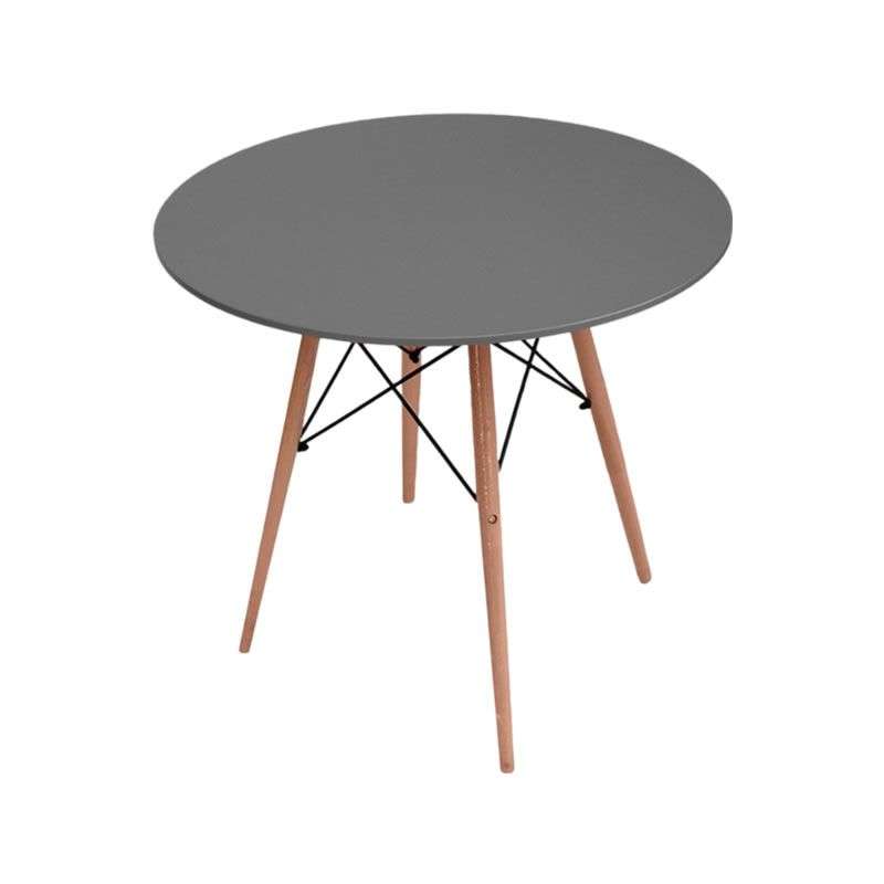 Dining Tables - Round Wooden - Grey Colour