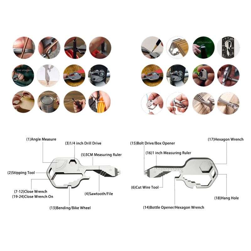Multi-Function Foldable Emergency Response Medical Scissors