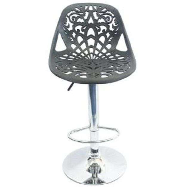 Reena Floral Barstool / Patio stools - Black