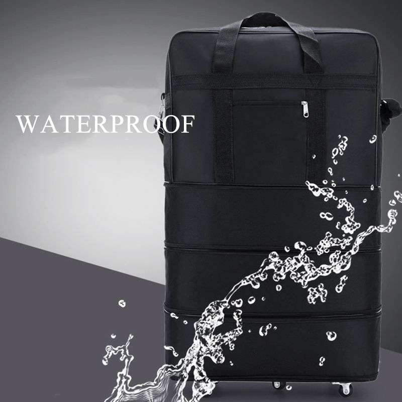 Expandable Foldable Luggage Suitcase With Wheels Rolling Travel Bag Small