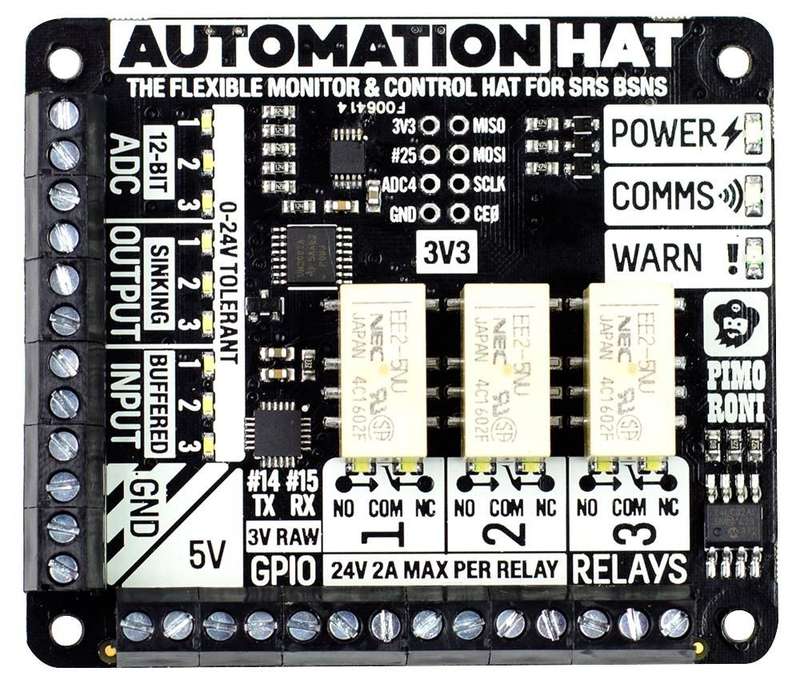 Pimoroni (PIM213) Automation HAT for Raspberry Pi