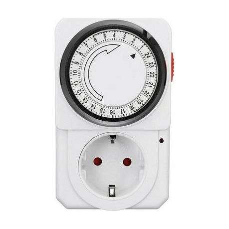 24 Hour Daily Programmable Analogue Electric Timer Plug  - Start & Stop your Electrical Devices
