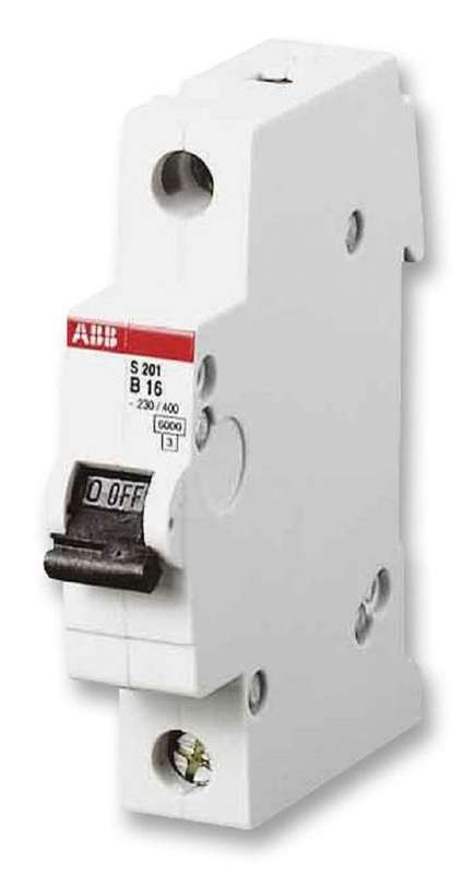 Abb (S201MC4) Thermal Magnetic Circuit Breaker, C Curve, S200M, 4 A, 1 Pole