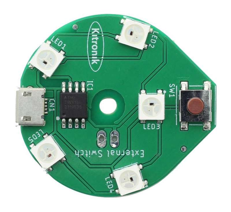 Kitronik (35158) USB LED Board, Round, RGB, LED Lighting, Lighting