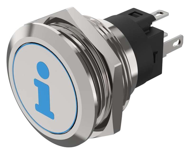 EAO (82-6151.1A24.B004) Vandal Resistant Switch, 82 Series, 22 mm