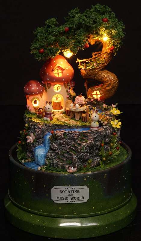 Cuteroom DIY Miniature Music Rotating House - Garden Diary