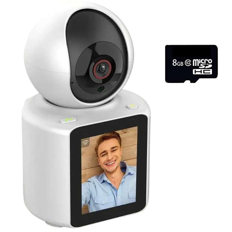 2 Way Wireless One Click Video Call Nanny Cam With 2.8` Screen & 8GB Card