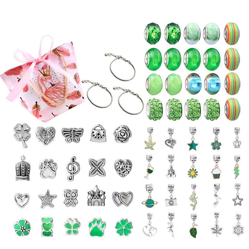 64 Piece DIY Charm Bracelet Making Kit For Girls