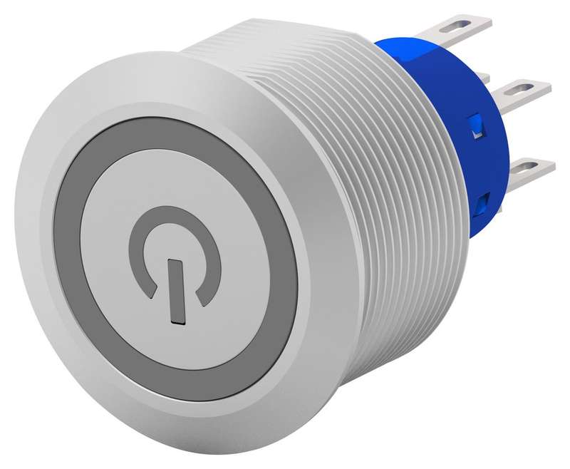 Alcoswitch (AV2521M124Q04) Vandal Resistant Switch, AV25, 25 mm