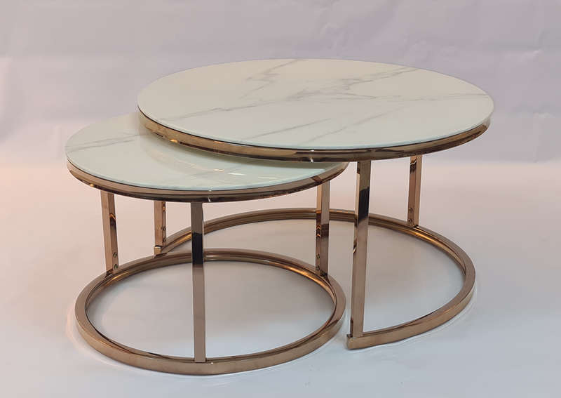 Coffee Table 2 in 1 - White Marble