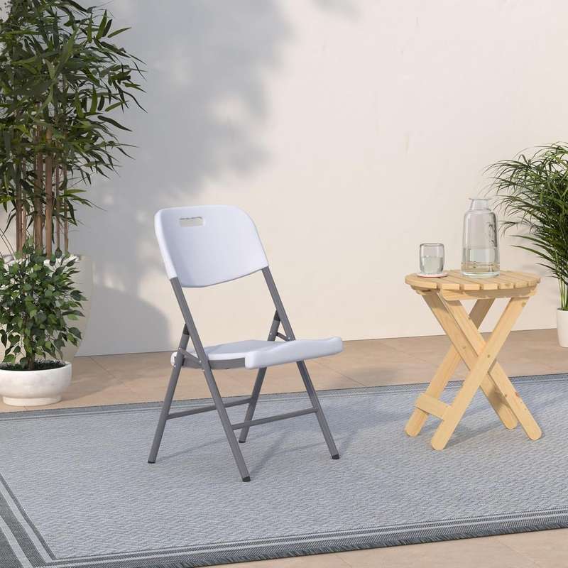 Foldable Chair- 2 pack white