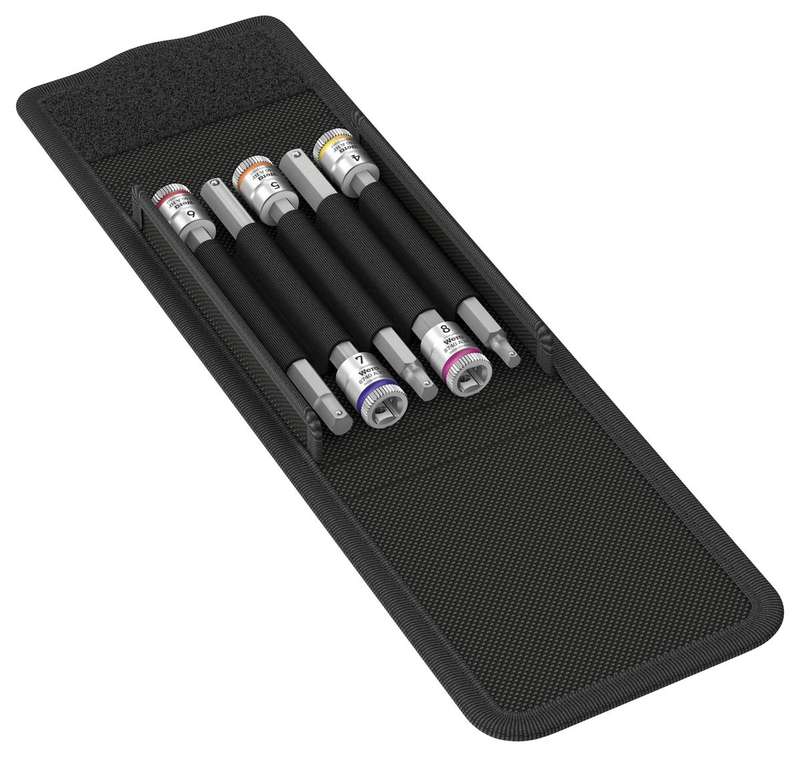 Wera (8740) Bit Set, Socket, 1/4" Drive, 5 Piece