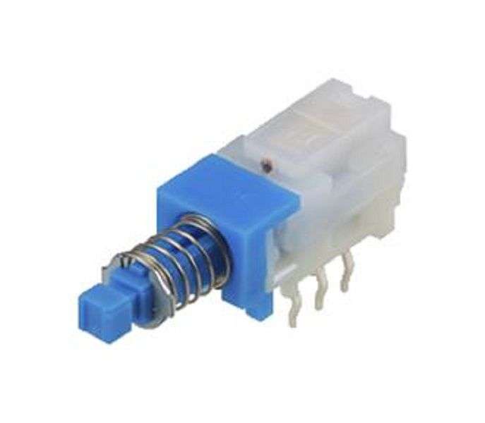 Alps Alpine (SPUJ191000) Pushbutton Switch, SPUJ, DPDT, Latching