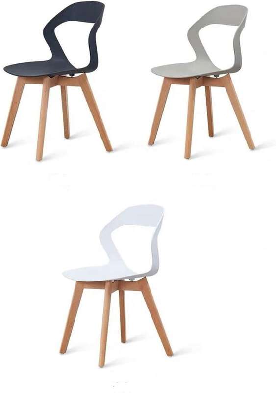 Plastic Kitchen Chair 4 Pack - White