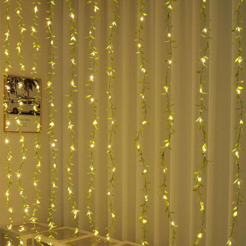 Curtain Strip light with Tree Leaves Shape - Yellow(warm white)