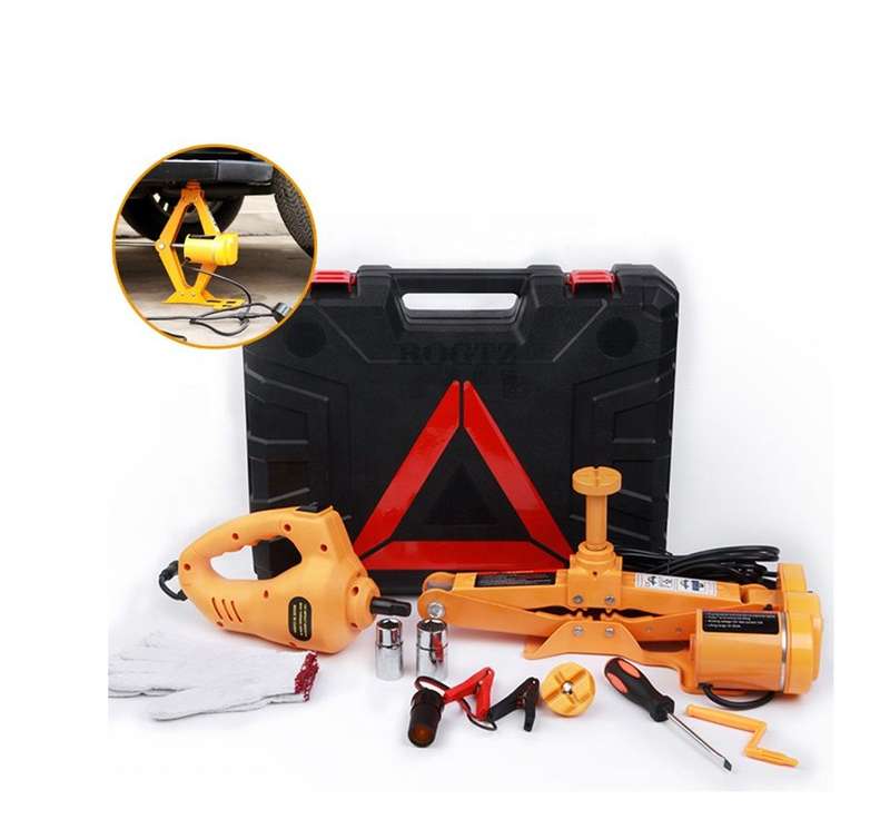 Portable 3 Ton Car Electric Jack Tire Change Repair Tool