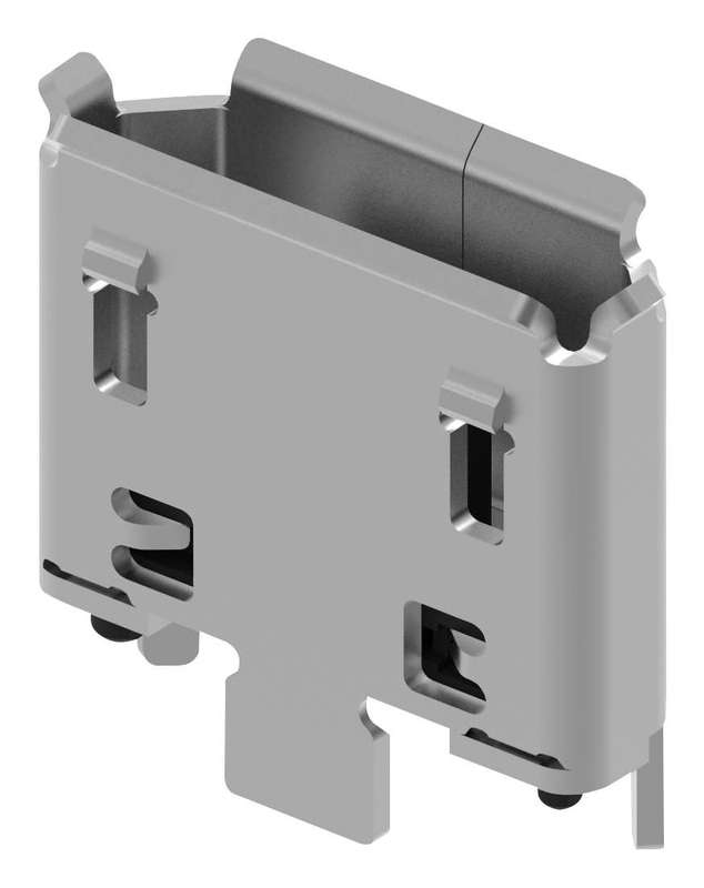 Gct (USB3160-30-0170-1-C) USB Stacked Connector, Micro USB Type B