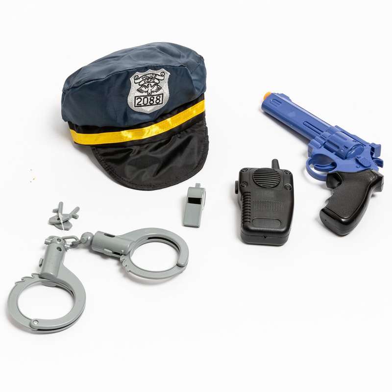 Policeman-Police Officer Uniform Costume with Hat and Accessories