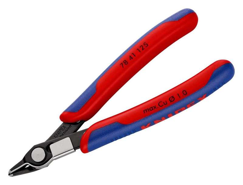 Knipex (78 41 125) Cutter, Electronic, 125 mm, Shear, 9 mm, 60°