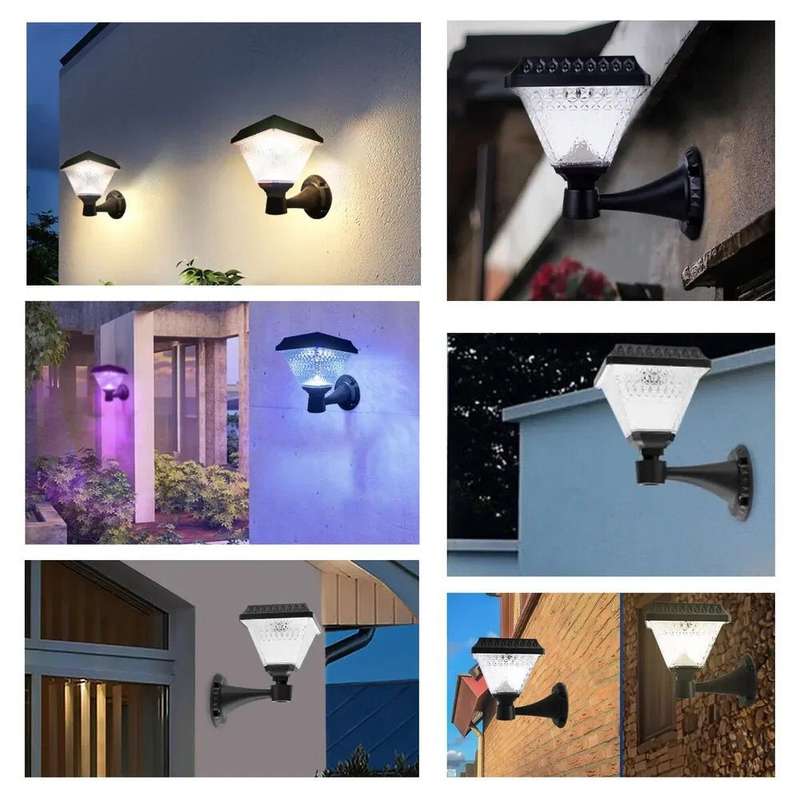 Solar Powered Garden Light RGB, Warm White & White With Remote Control