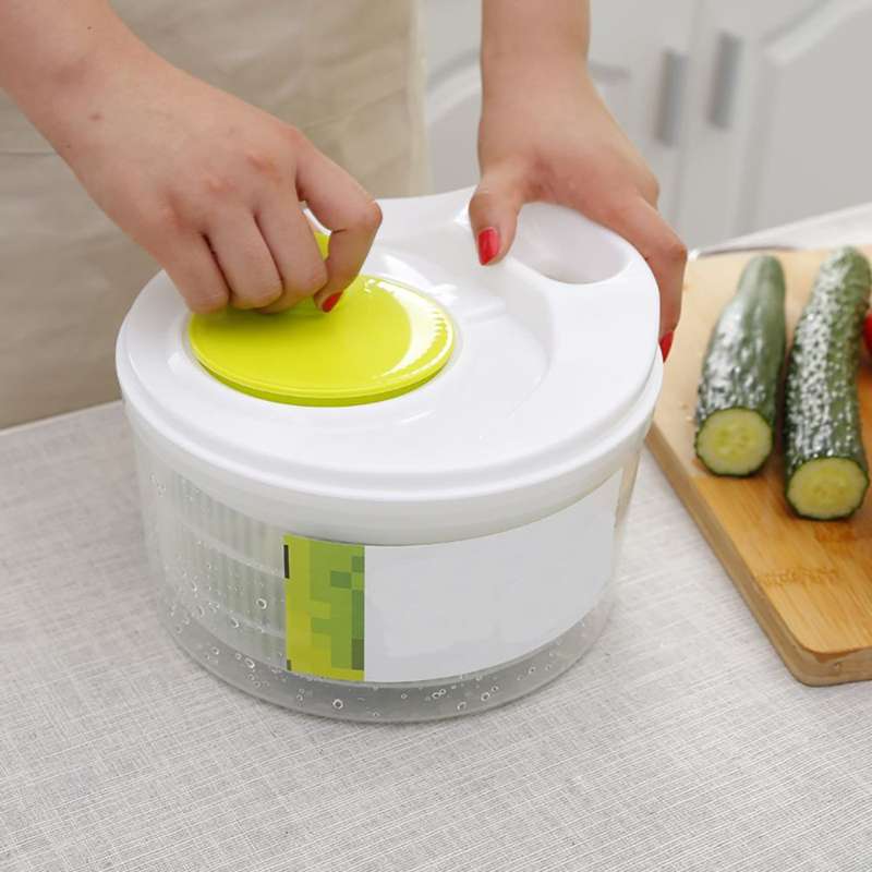 Salad Spinner Vegetable Washer Dryer Drainer Set Fruit Herb Dryer Bowl