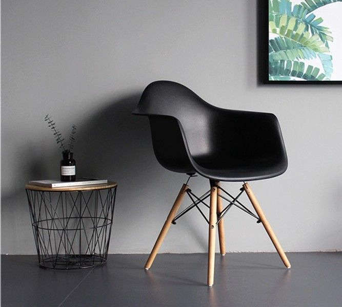 Modern Bucket Chairs For Living Or Dining Areas - 4 Pack Black