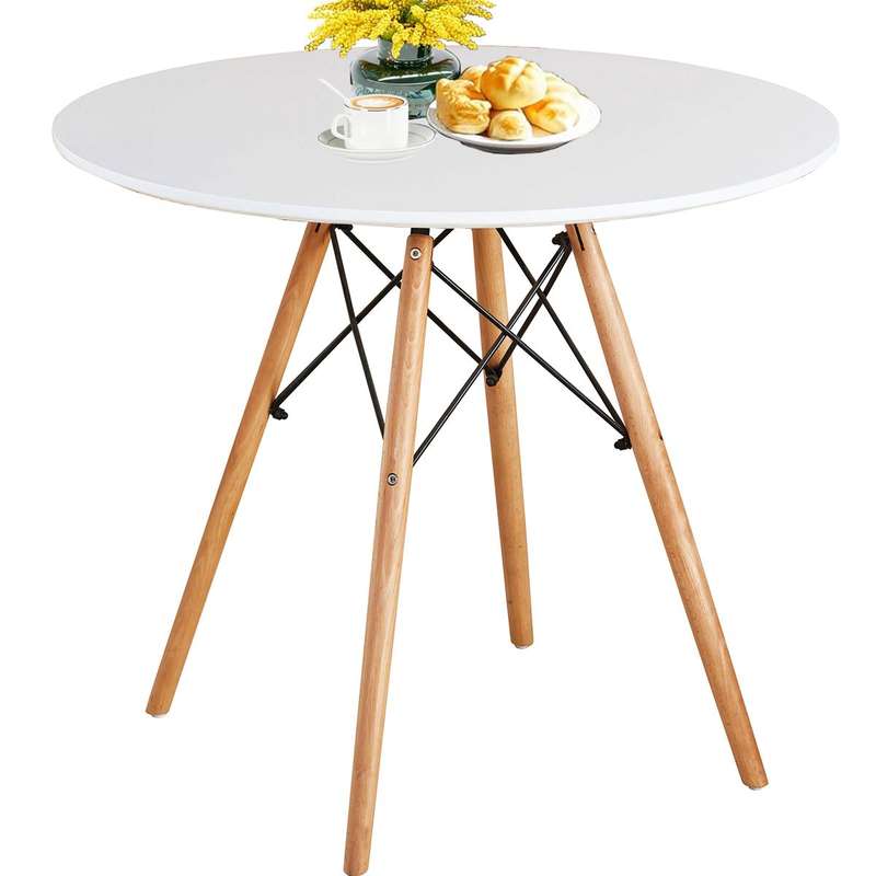 Dining Room Tables - Rounded - White Colour