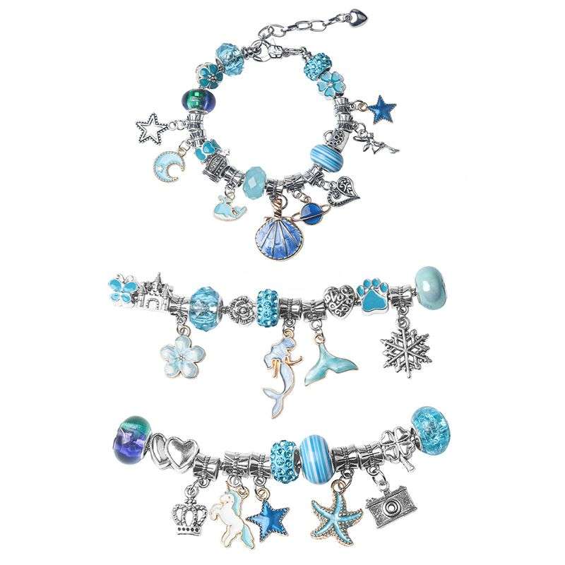 64 Piece DIY Charm Bracelet Making Kit For Girls