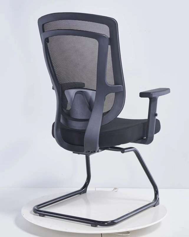 Visitor Office Chairs - Mesh Backrest - Black Colou