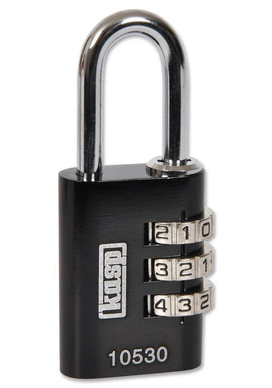 Kasp Security (K10530BLAD) Padlock, Combination, Aluminium, 30mm, Black