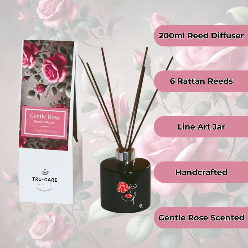 Gentle Rose Candle & Reed Diffuser Collection