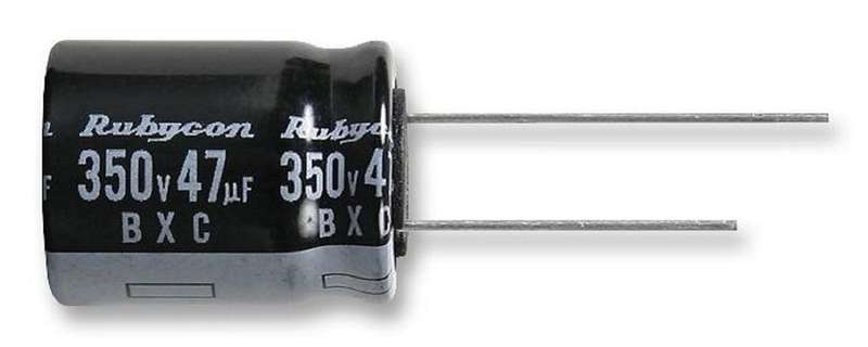 Rubycon (400BXC22MEFC12.5X25) Electrolytic Capacitor, Miniature, 22µF, 400V