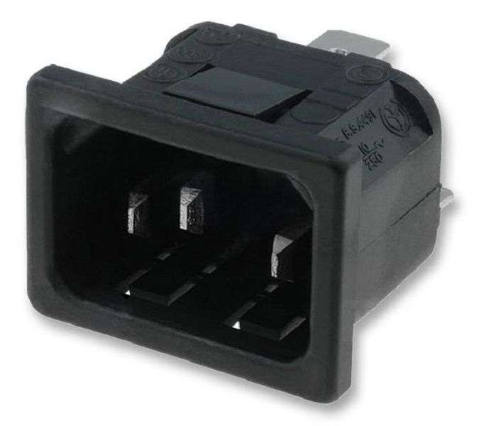 Bulgin Limited (PX0575/10/63) IEC Power Connector, IEC C14 Inlet, 10 A