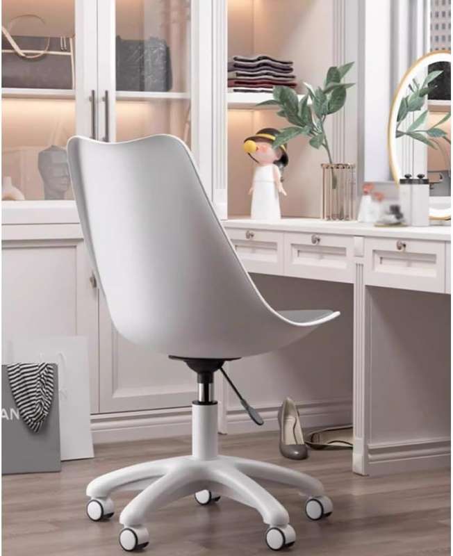 Modern Stylish Office Desk Chairs- 4 Pack - White