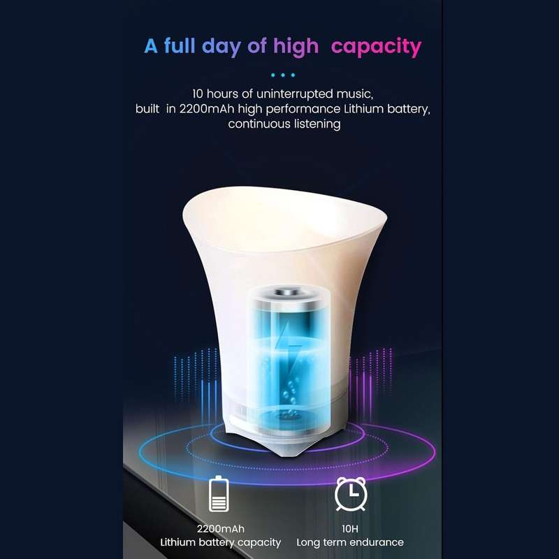 5L Ice Bucket Wireless Bluetooth Multicolor LED Rechargeable Party Speaker