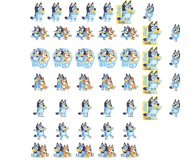 Bluey Sticker Pack - Pack of 45 Stickers
