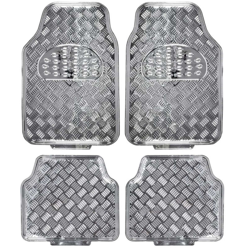 Metallic Car Mat Set - 4 Piece Set