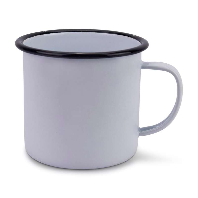 Rustic Retro Camping Enamel Mugs (Set of 12) 8cm