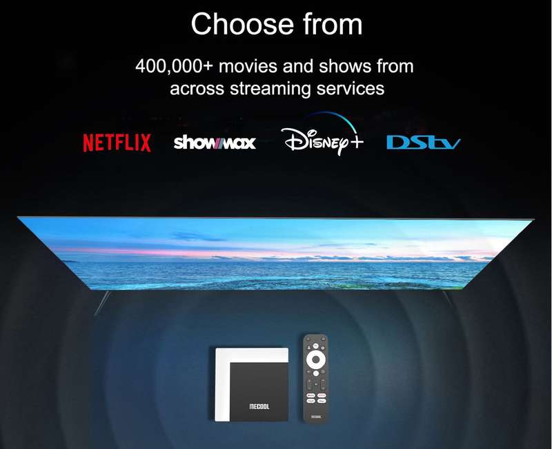 MeCool 4K Android TV Box KM7+ | Certified DStv, Netflix, Disney+ | Smart TV