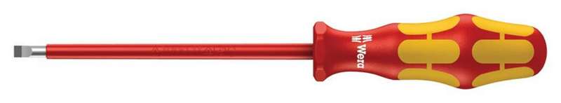 Wera (6100) Screwdriver, VDE, 80 mm Blade, 2.5 mm Tip, 161 mm Overall
